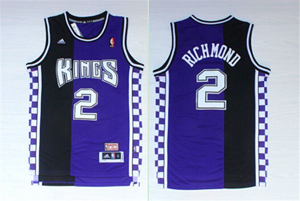 Men Sacramento Kings 2 Richmond Black purple NBA Jerseys
